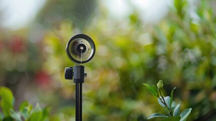 Fototapeta premium Light meter measuring sunlight for perfect exposure in nature