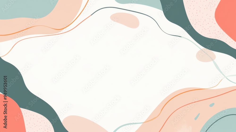 Poster a minimalist abstract background with soft pastel colors, ideal for creative projects and design ele