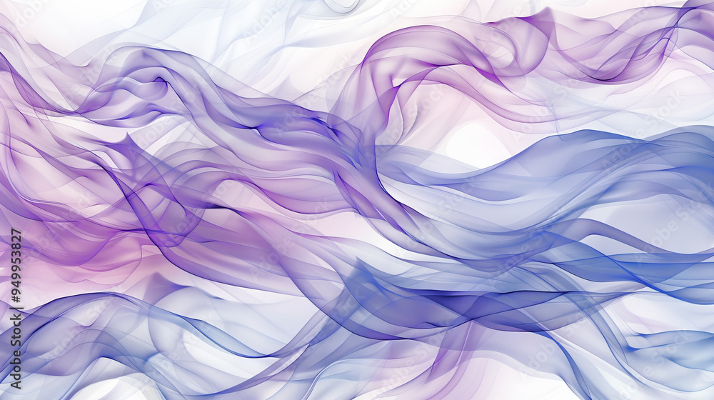 Poster flowing purple and blue abstract texture with soft wavy patterns