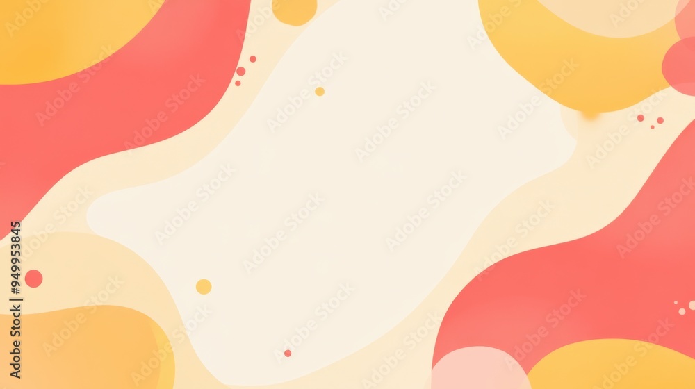Aufkleber A vibrant abstract background featuring soft curves and warm colors that create a cheerful and modern visual appeal.