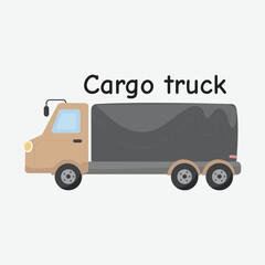 Cargo Truck Vector Illustration for Logistics