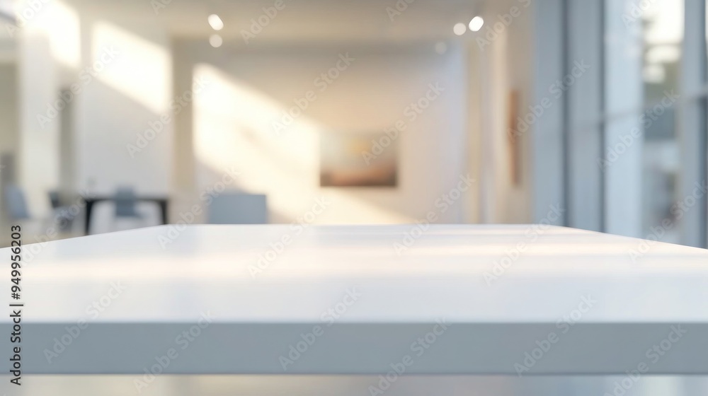 Poster White Tabletop in Modern Interior