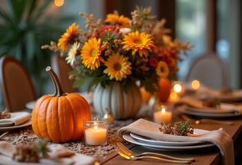 Autumn Floral Table Decor | Perfect for Thanksgiving