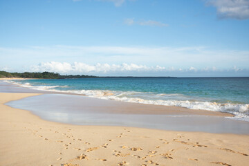 View of the Big beach of Makena state park on Maui, Hawaii in Summer 2024