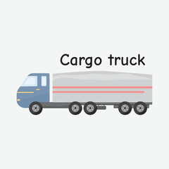 Cargo Truck Vector Illustration for Logistics