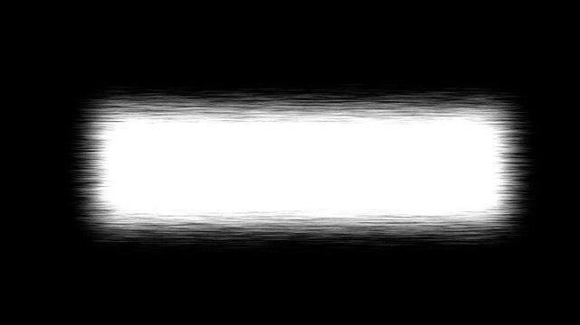 Brush Elements motion graphics pack consisting of animated brush strokes. White ink brush stroke animation on a black background