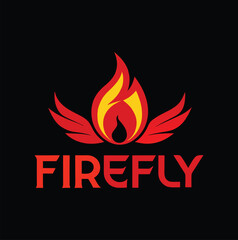 Basic RFirefly Logo - Blazing Wings and Fiery SymbolGB