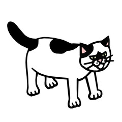 ブチネコ　イラスト