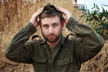 Obraz premium Israeli soldier. Army of Israel