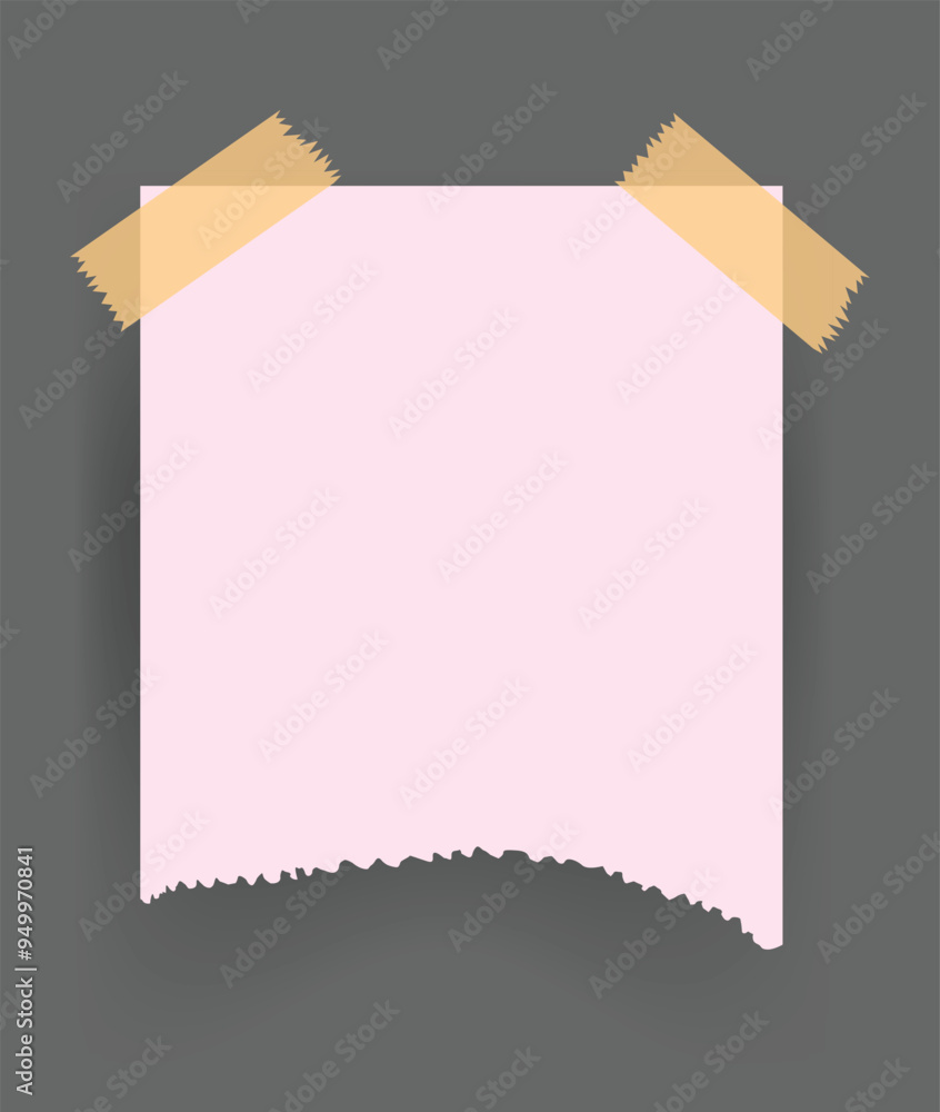 Poster paper notes stickers. place for memo messages on paper sheets. blank sticky place for to do list and