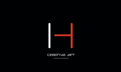HP, PH, H, P abstract letters logo monogram