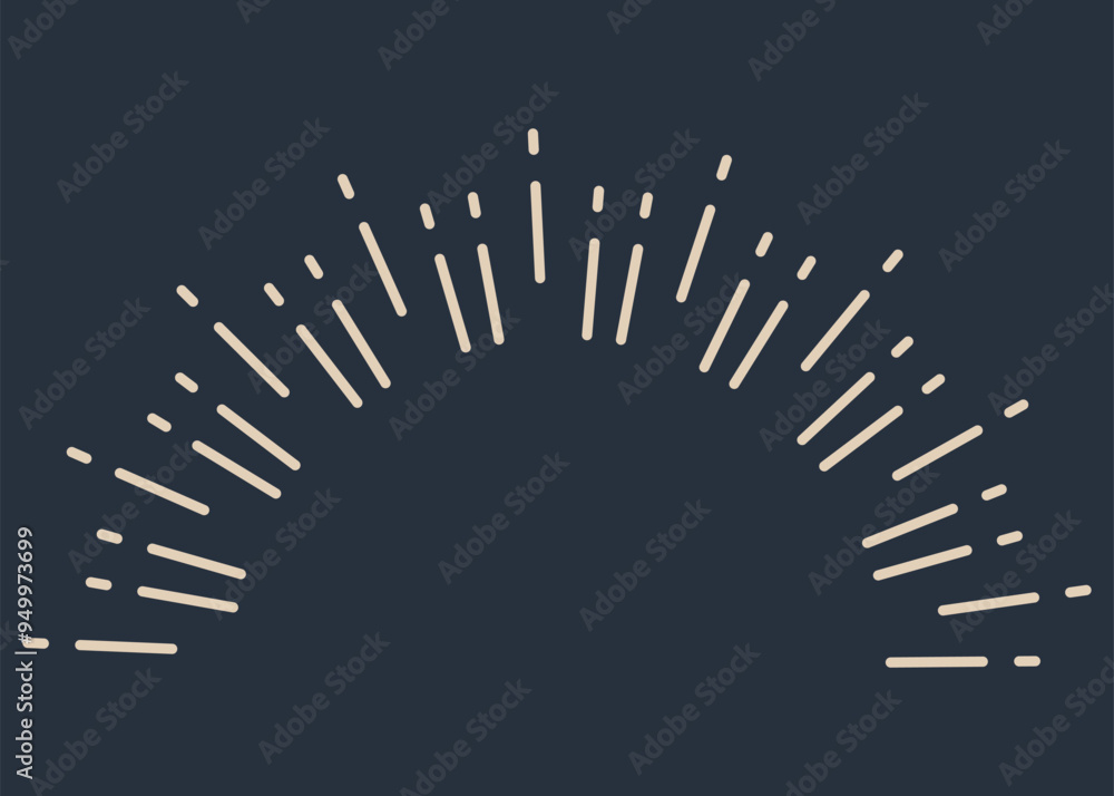 Poster sunburst firework explosion. retro hand drawn sparkle. bursting or light rays, linear drawing. vecto