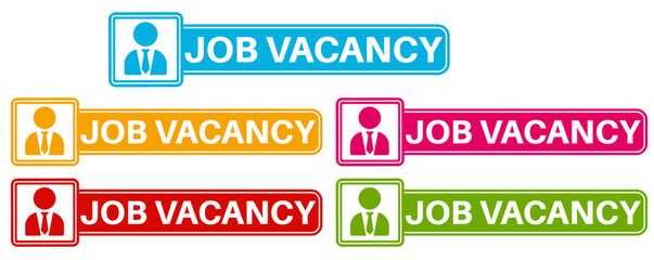 set job vacancy icon sign. job offer symbol design vector illustration