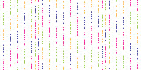 Morse code with vertical dashed lines as seamless pattern on white bg. Abstract background with specific signs. Geometric vector texture © Kusandra