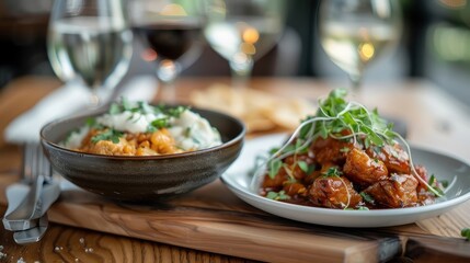 Menu showcasing nine pork dishes, each paired with a distinct sauce.