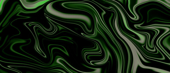 A mesmerizing abstract fluid art background in dark green hues. The smooth, flowing lines create a modern, dynamic design perfect for digital projects, backgrounds, banners, backdrop