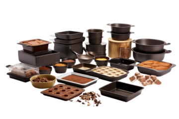 Ceramic Bakeware with Isolated on Transparent Background