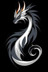 Obraz premium Stylized Dragon Design