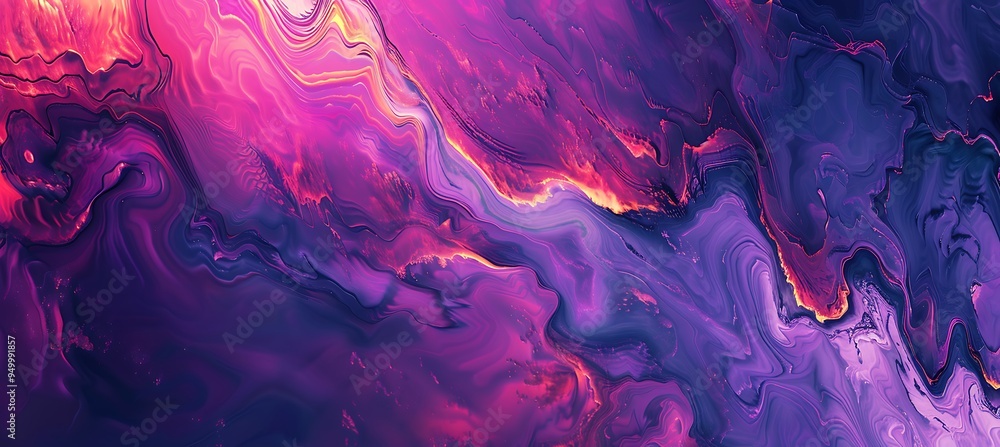 Poster wavy patterns patterns featured on pink and purple abstract background