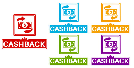 set cashback icon. refund money sign design vector illustration