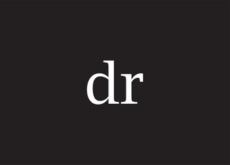 DR letter logo and initial logo design