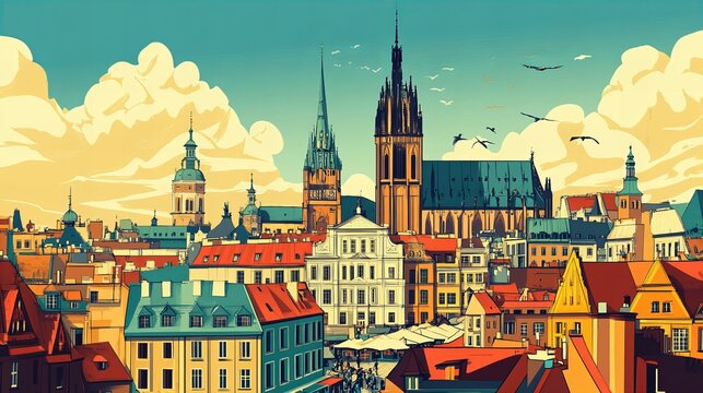 Wrocław Wonders: Retro Travel Posters with a Modern Twist