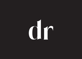 DR letter logo and initial logo design