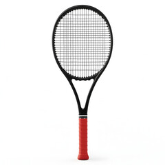 Tennis Racquet on White Background