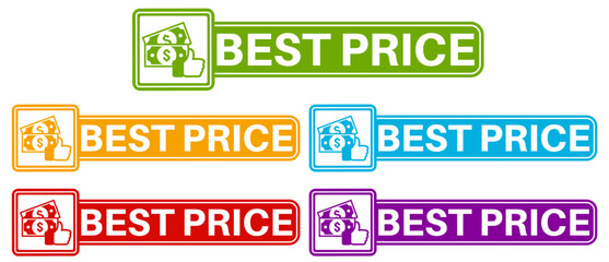 set available icon sign. special price label badge sticker template design vector illustration