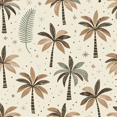 Fototapeta premium seamless pattern with palm trees