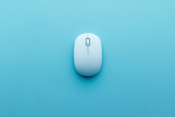 Pink computer mouse on pink gradient background