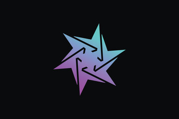 Obraz premium Modern logo gradient colorful brand logo design template vector 