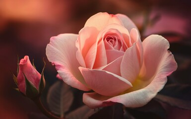 Time-Lapse Rose Blooming with Gentle Fade for a Romantic Valentine&rsquo;s Background