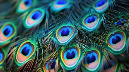 peacock feather closeup wallpaper