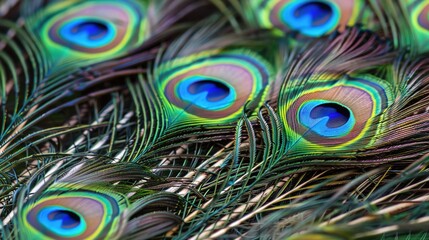 peacock feather closeup wallpaper
