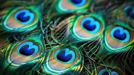 peacock feather closeup wallpaper