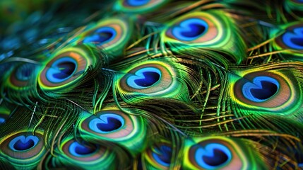 peacock feather closeup wallpaper