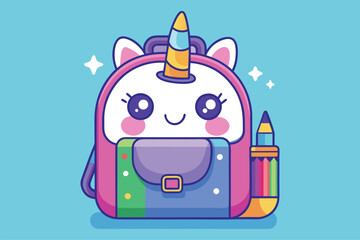 Best  cute unicron back to school Art Illustrations vector 17.eps