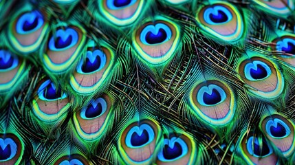 closeup of peacock feather wallpaper