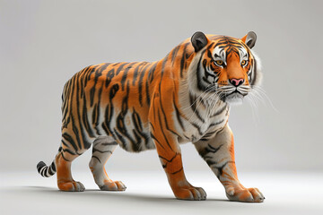 Fototapeta premium 3d animal game-style illustration isolated