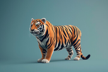 Fototapeta premium 3d animal game-style illustration isolated