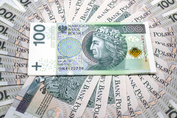 Polska waluta, banknoty sto złotych