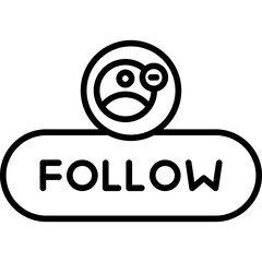 Unfollow Button Icon