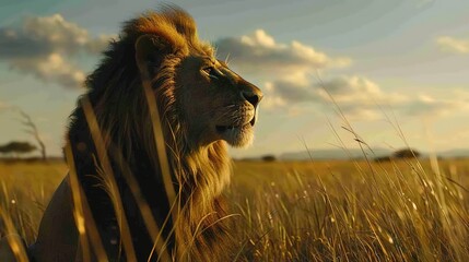 Majestic lion wallpaper