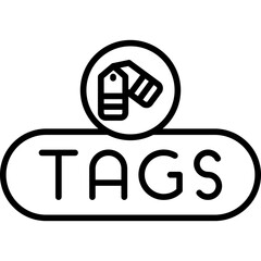 Tags Button Icon