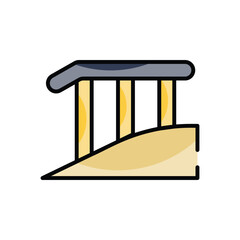 Wheelchair Ramp vector icon