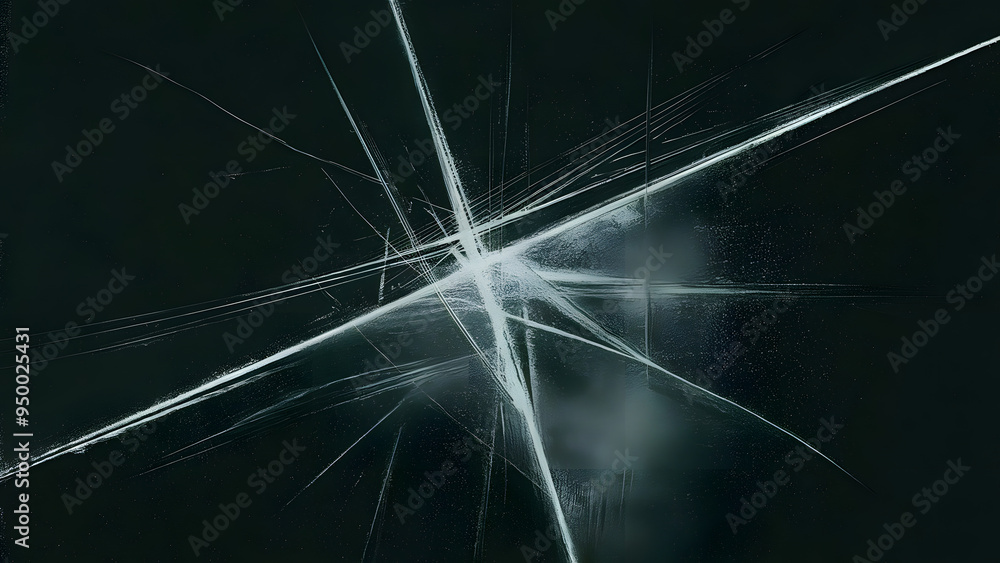 Poster abstract white lines on black background: a mesmerizing abstract background image featuring a networ