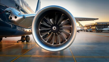 Aircraft engine. Aircraft engine repair and maintenance. Generative AI