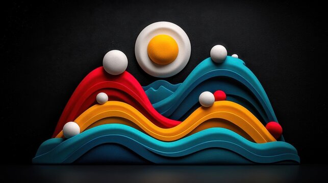 Minimalist artwork featuring symbolic elements of Cantabrian culture with a modern twist