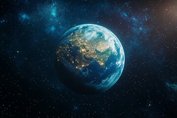 Obraz premium Greenery contrasts with polluted landscape, emphasizing the contrast between the environment and ecological awareness